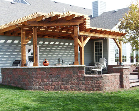 Pergola construction by Landscape Consultants